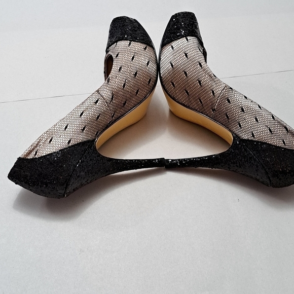 LuLu Townsend Victoria Sequin & Fishnet Stiletto  Size 7M - Picture 8 of 11